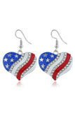 Collier de diamants Pentagram drapeau américain