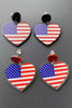 Charger l&#39;image dans la galerie, Boucles d’oreilles American Flag Heart