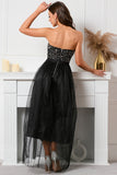 Robe de bal perlée Black Sweetheart