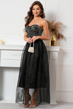 Robe de bal perlée Black Sweetheart