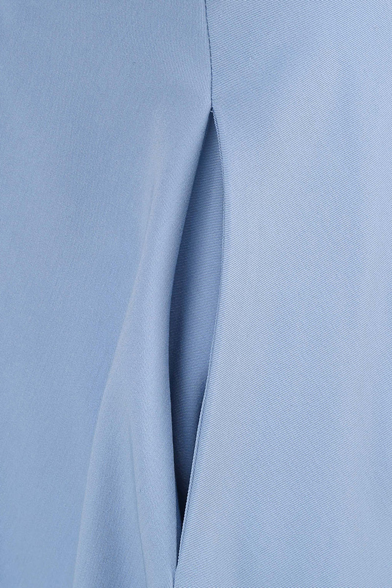 Charger l&#39;image dans la galerie, Robe vintage bleu clair des années 50 avec manches
