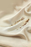 Boucles d’oreilles Golden Freshwater Pearl Tassel