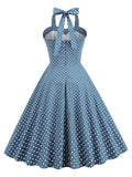 Robe Halter Polka Dots Swing années 50