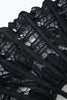 Charger l&#39;image dans la galerie, Ventilateur noir des années 20 avec franges