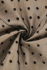 Charger l&#39;image dans la galerie, Black Off the Shoulder Polka Dots Robe des années 1950