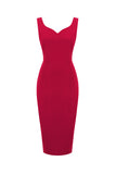 Robe Rouge Bodycon Vintage années 60