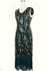 Charger l&#39;image dans la galerie, Sequin Grande Robe Gatsby avec Franges