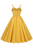 Charger l&#39;image dans la galerie, Hepburn Retro High Waist Yellow Robe des années 50