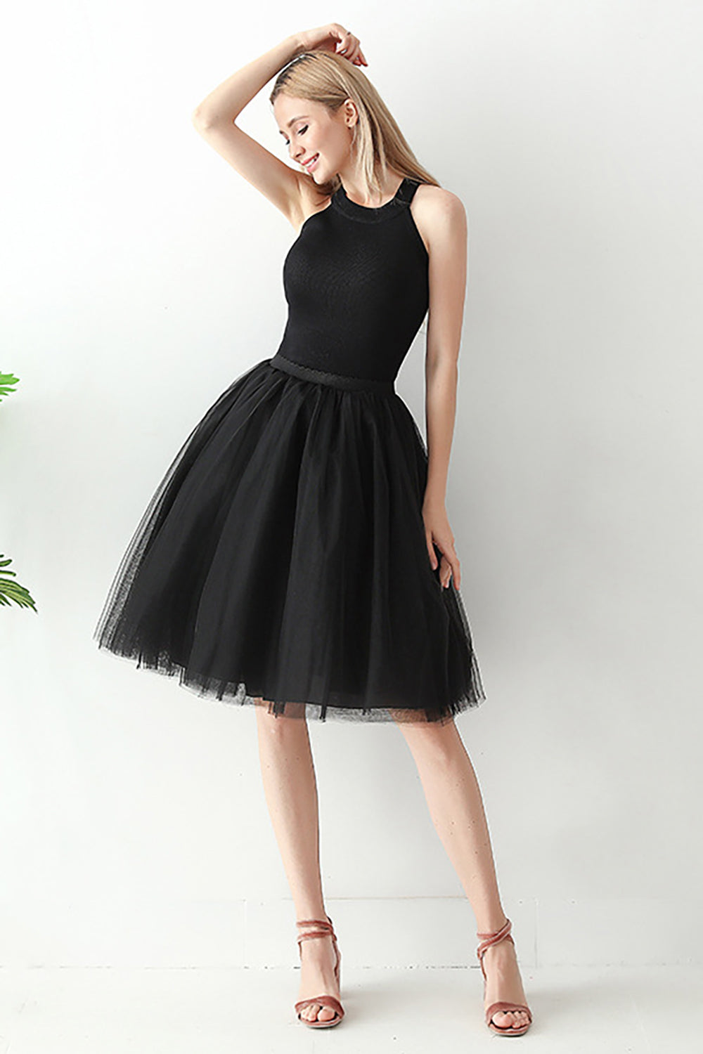 Shops jupe noire en tulle