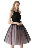 Couture bicolore 7 couches Mesh Tulle Tutu Jupe