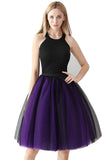 Couture bicolore 7 couches Mesh Tulle Tutu Jupe