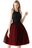Couture bicolore 7 couches Mesh Tulle Tutu Jupe