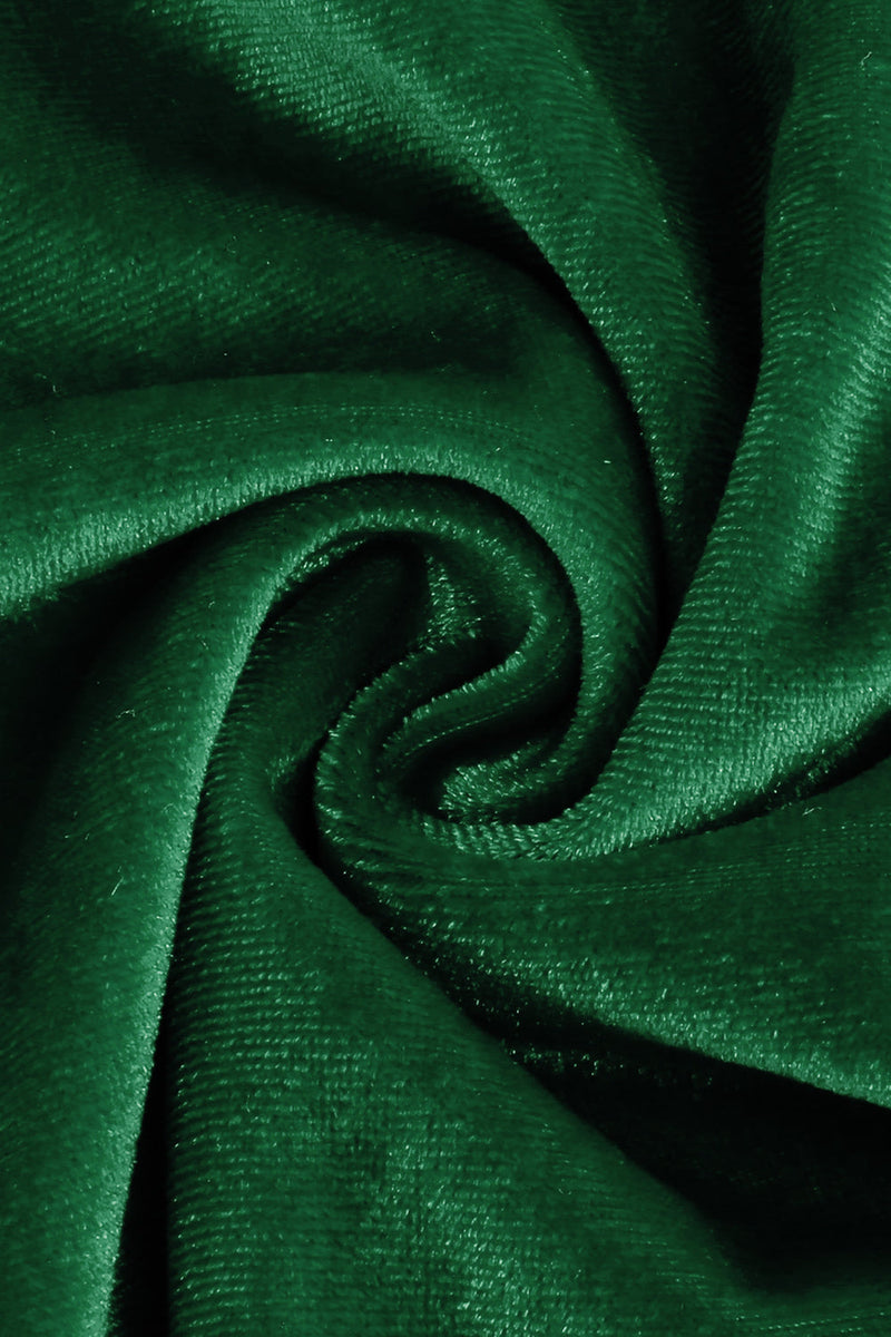 Charger l&#39;image dans la galerie, Robe vintage velours velours vert
