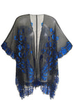 Paon à paillettes noir Cap des années 1920