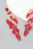 Charger l&#39;image dans la galerie, Boucles d’oreilles vertes avec perles et strass