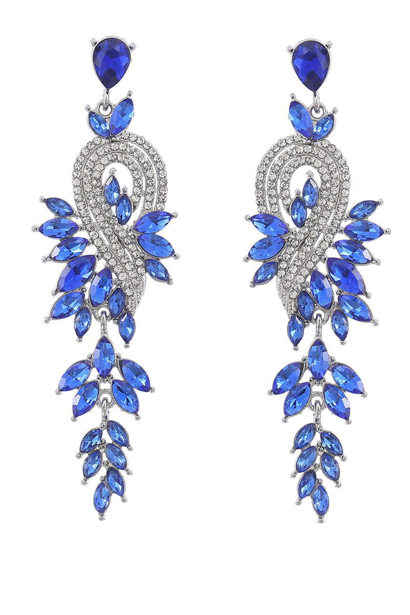 Charger l&#39;image dans la galerie, Boucles d’oreilles vertes avec perles et strass