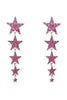 Charger l&#39;image dans la galerie, Fuchsia Five-Branches Stars Prom Boucles d’oreilles
