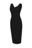 Robe Noir Bodycon des années 60