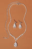 Charger l&#39;image dans la galerie, Strass Drop Bridal Earrings Collier Set