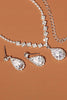 Charger l&#39;image dans la galerie, Strass Drop Bridal Earrings Collier Set