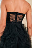 Charger l&#39;image dans la galerie, Robe de Soirée corset noir bustier avec fente