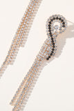 Strass Sparkly Long Tassel Boucles d’oreilles