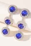 Boucles d’oreilles en strass rondes multicouches
