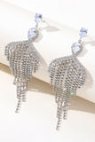 Boucles d’oreilles en Argent Zircon Tassel Strass