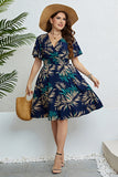 Plus Taille Navy V Col Robe d’été