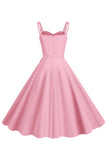 Brettes Spaghetti Blush Une Robe Ligne des années 50