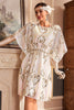 Charger l&#39;image dans la galerie, Robe blanche scintillante Batwing des années 20 avec paillettes