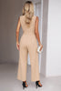 Charger l&#39;image dans la galerie, Khaki V Neck Sleeveless Jumpsuit For Work