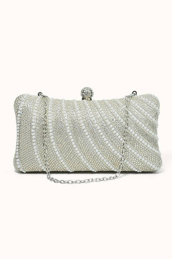 Sac d’embrayage Golden Sparkly Strass Pearl Pearl