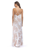Sangle Spaghetti Noire Col V Profond Robe de soirée Longue
