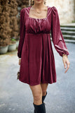 Black Velvet Une ligne Robe de fête de Noël avec plissée