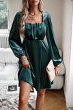 Black Velvet Une ligne Robe de fête de Noël avec plissée