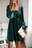 Black Velvet Une ligne Robe de fête de Noël avec plissée