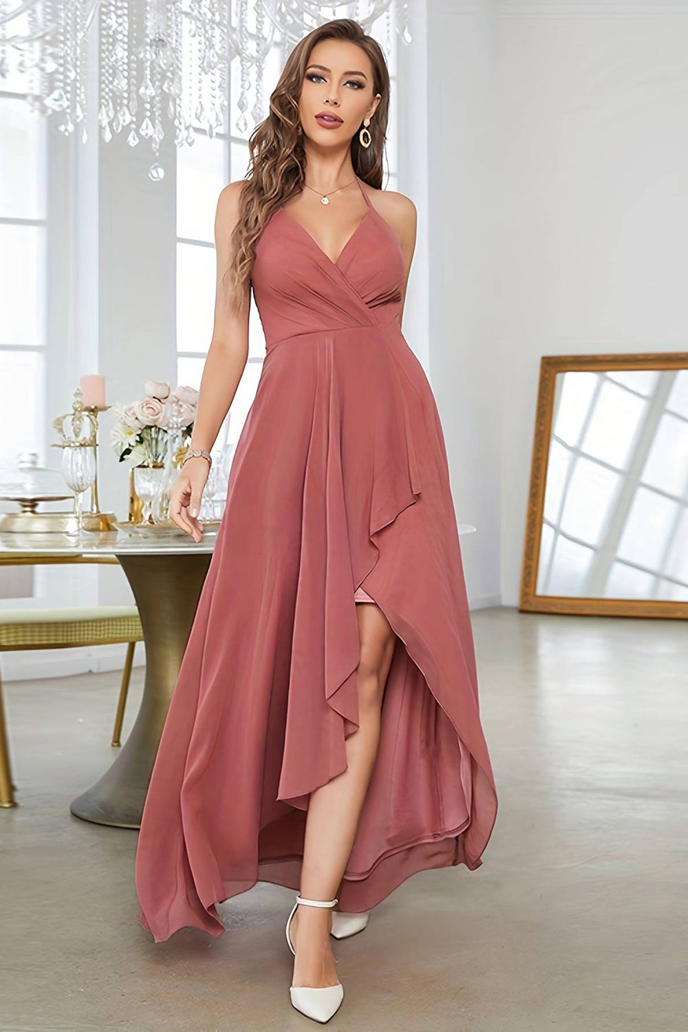 Robe de bal corail discount