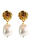 Boucles d’oreilles en forme de perle Rose