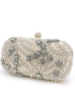 Strass noir scintillant perlé Party Clutch