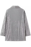Noir scintillant Sequin 2 pièces Femmes Costumes