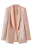 Fard à joues scintillant paillettes femmes bal Party Blazer