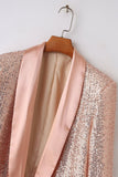 Fard à joues scintillant paillettes femmes bal Party Blazer