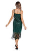 Charger l&#39;image dans la galerie, Fard à joues frangées bretelles spaghetti des années 20 Gatsby robe