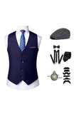 Gilet noir pour homme avec ensemble d’accessoires