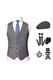 Gilet noir pour homme avec ensemble d’accessoires