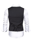 Gilet noir pour homme avec ensemble d’accessoires