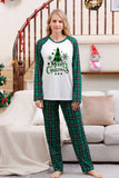Ensembles de pyjamas de Noël familiaux assortis à carreaux
