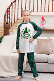Ensembles de pyjamas de Noël familiaux assortis à carreaux