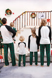 Famille à carreaux verts Joyeux ensembles de pyjama de Noël